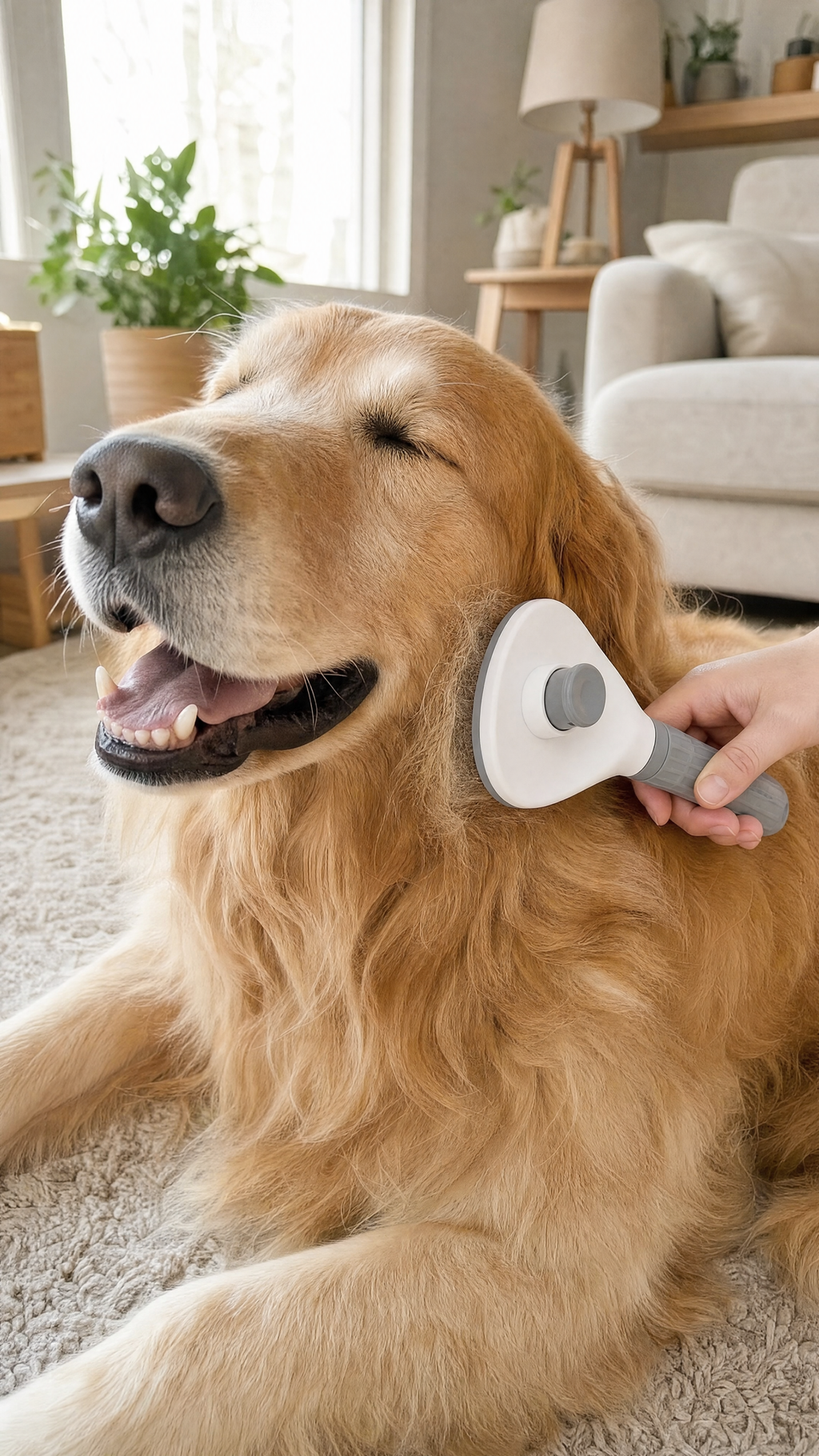 MOULT — Self-Cleaning Pet Grooming Brush (Dogs & Cats)